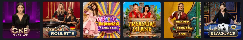 Live Games with Real Dealers